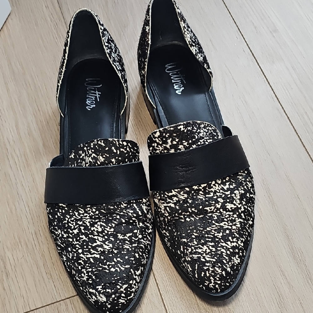 Wittner Speckled Black and White Loafers